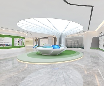 现代绿色生态农业展厅3D模型