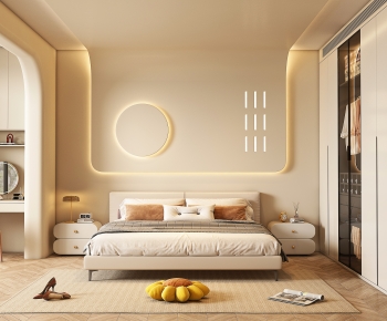 Wabi-sabi Style Bedroom-ID:563175929