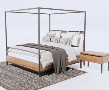 Modern Double Bed-ID:486612085