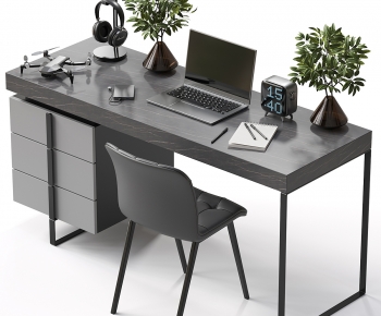Modern Computer Desk And Chair-ID:279225113
