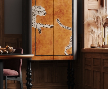 Wabi-sabi Style Retro Style Decorative Cabinet-ID:544811965