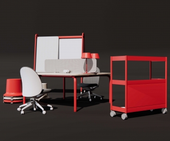 Modern Office Desk And Chair-ID:997560051