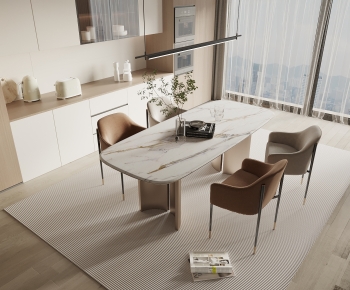 Modern Dining Table And Chairs-ID:262258056