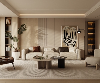 Wabi-sabi Style A Living Room-ID:840039013