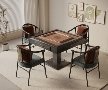 Modern Mahjong Tables And Chairs-ID:346184979