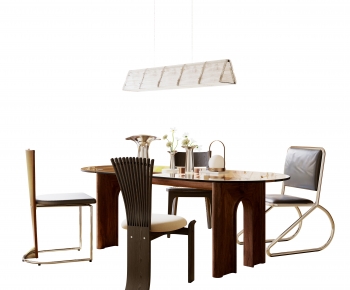 Wabi-sabi Style Dining Table And Chairs-ID:793509573