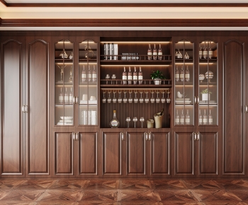 American Style Wine Cabinet-ID:742007976