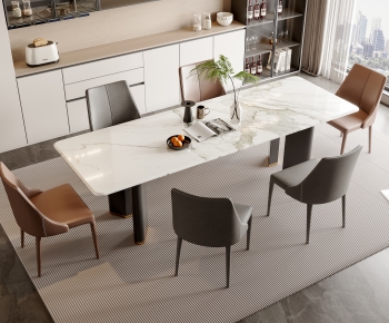 Modern Dining Table And Chairs-ID:478053092