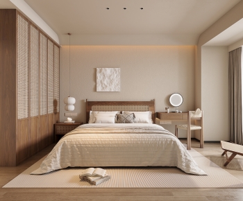 Wabi-sabi Style Bedroom-ID:289868124