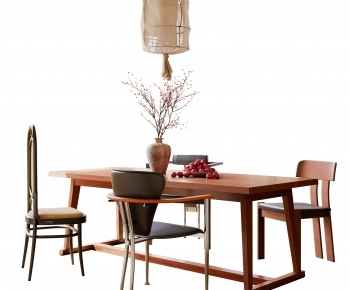 Wabi-sabi Style Dining Table And Chairs-ID:525815966