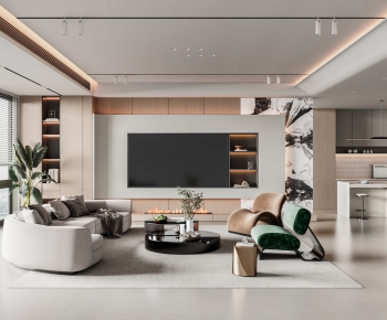 Modern A Living Room-ID:989468108