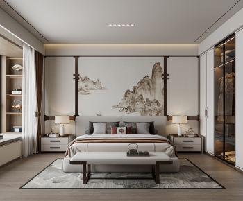 New Chinese Style Bedroom-ID:785114053