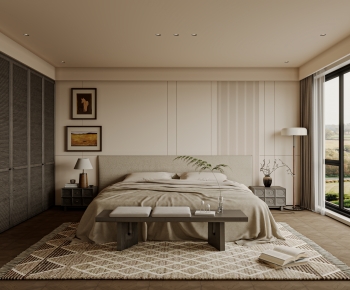 Wabi-sabi Style Bedroom-ID:510248902