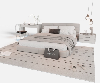 Modern Double Bed-ID:938061957