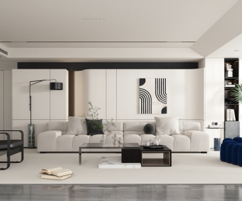 Modern A Living Room-ID:589584117