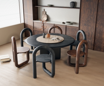 Wabi-sabi Style Dining Table And Chairs-ID:530613903