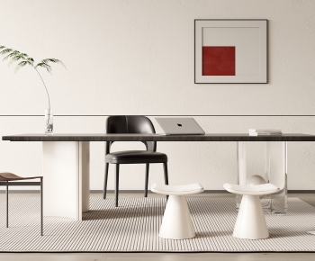 Modern Computer Desk And Chair-ID:282047032