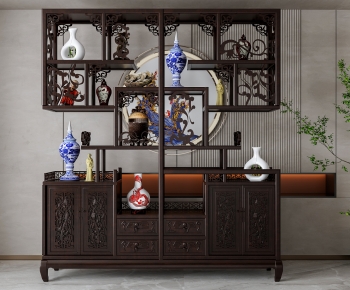 New Chinese Style Chinese Style Shelving-ID:562411075