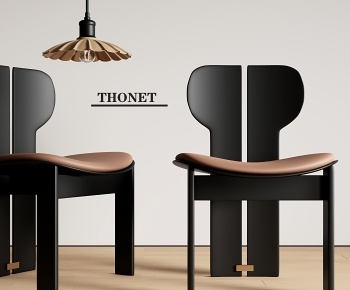 THONET中古风餐椅3D模型