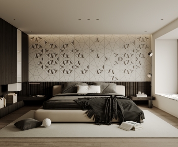 Wabi-sabi Style Bedroom-ID:272759917