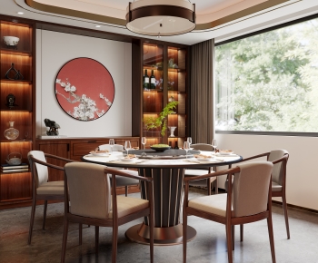 New Chinese Style Dining Room-ID:620346073