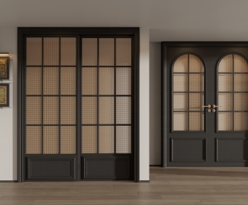 French Style Sliding Door-ID:600320108