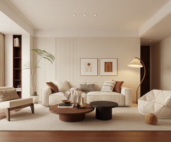 Wabi-sabi Style A Living Room-ID:889976982