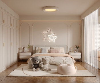 French Style Girl's Room Daughter's Room-ID:130829872