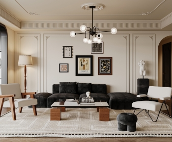 French Style A Living Room-ID:651910372