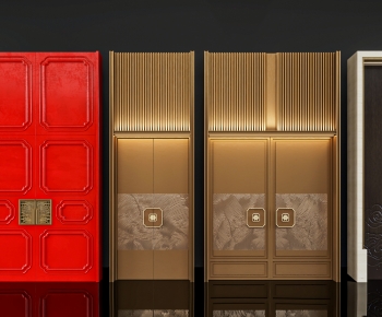 New Chinese Style Double Door-ID:238540898