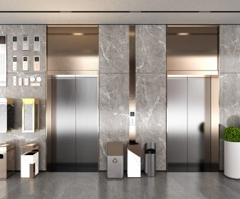 Modern Office Elevator Hall-ID:228096019