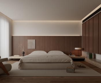 Wabi-sabi Style Bedroom-ID:938007123