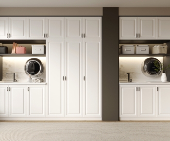 Modern Laundry Cabinet-ID:527149929