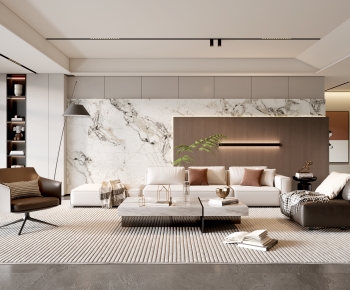 Modern A Living Room-ID:670736073