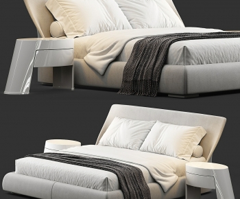 Modern Double Bed-ID:176804073