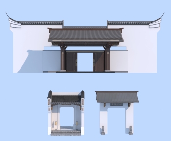 Chinese Style Building Component-ID:412275083