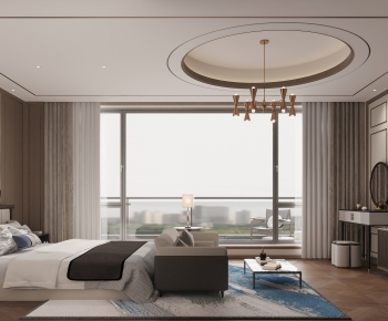 New Chinese Style Bedroom-ID:518676046