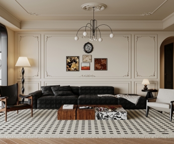 French Style A Living Room-ID:419049983