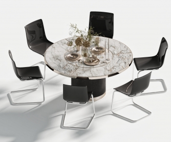 Modern Dining Table And Chairs-ID:529167897