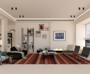 Modern A Living Room-ID:695046906