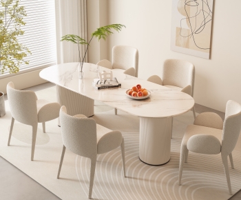 Modern Dining Table And Chairs-ID:492371081