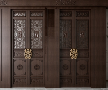 Chinese Style Double Door-ID:481740955