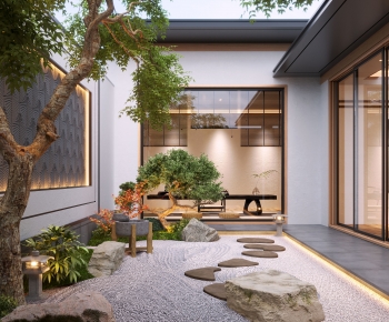 New Chinese Style Courtyard/landscape-ID:518167023