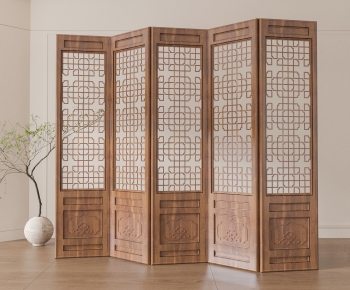 New Chinese Style Wooden Screen Partition-ID:262384897