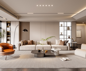 Modern A Living Room-ID:746365074