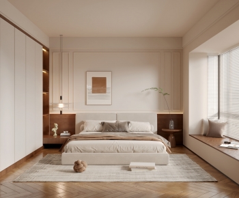 Wabi-sabi Style Bedroom-ID:110543013