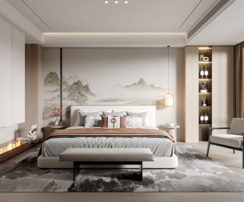 New Chinese Style Bedroom-ID:765079985