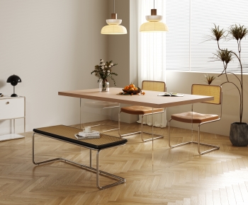 Nordic Style Dining Table And Chairs-ID:238722095