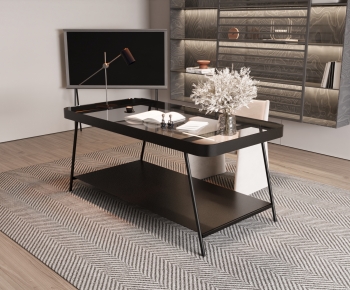 Modern Computer Desk And Chair-ID:455972914