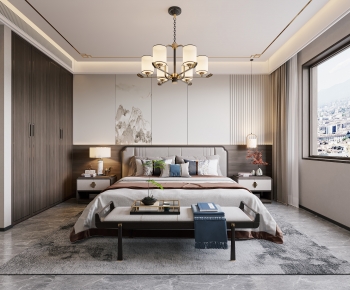 New Chinese Style Bedroom-ID:475970036